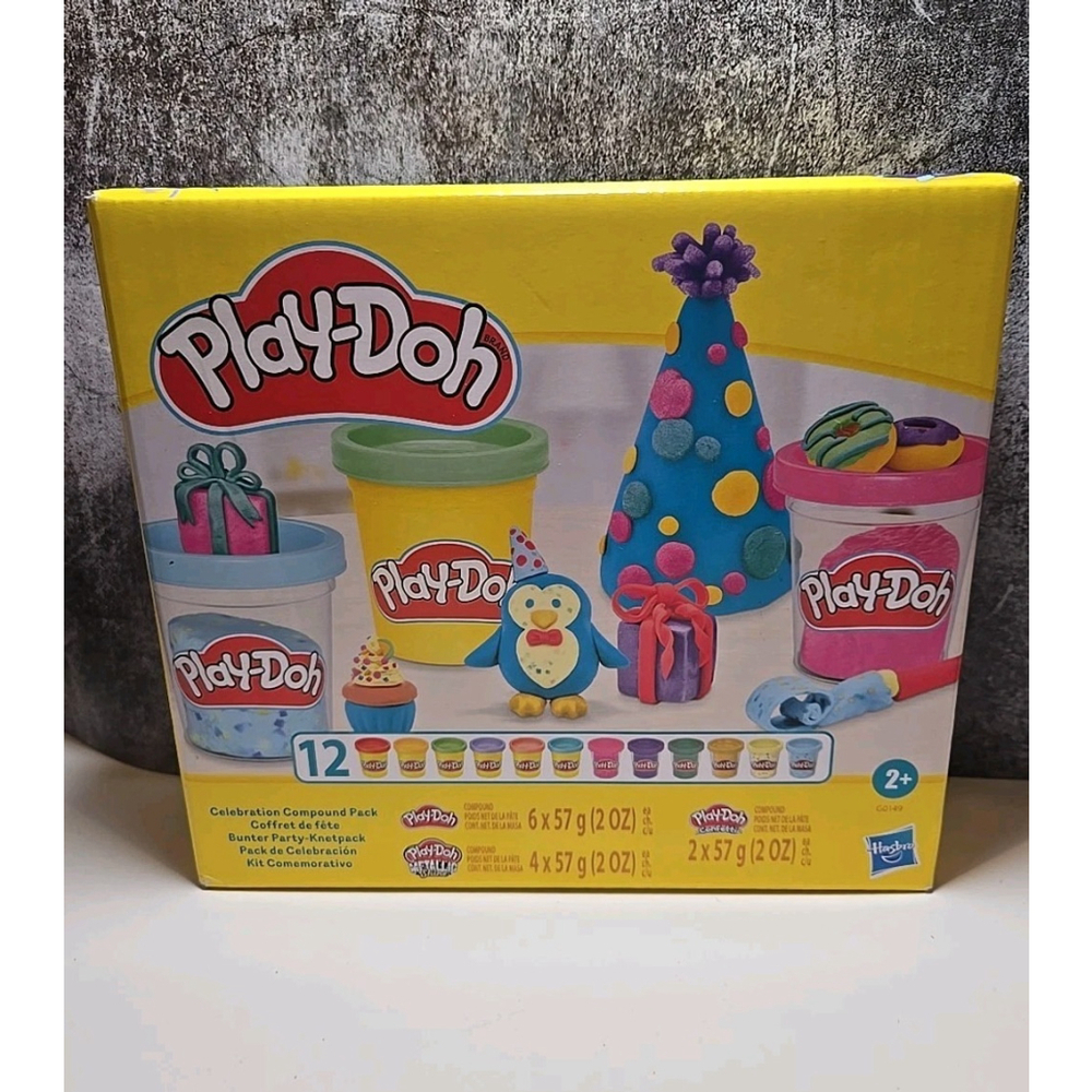 Play-Doh Celebration 12 Bulk Pack, Assort. Colors Confetti Small Multicolor(168)